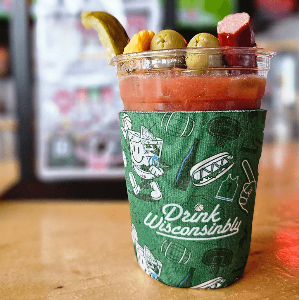 Green "Milwaukee Basketball" Cup Coozie