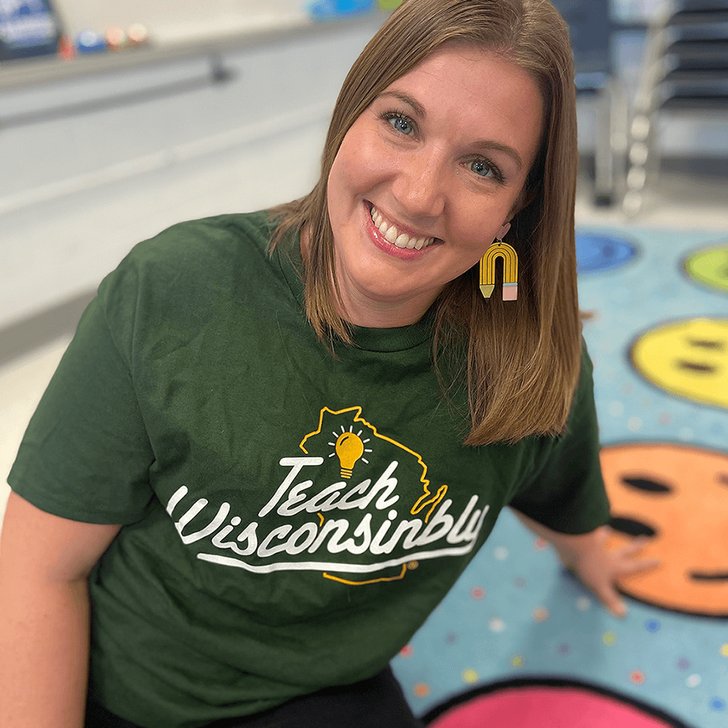 Teach Wisconsinbly Green T-Shirt