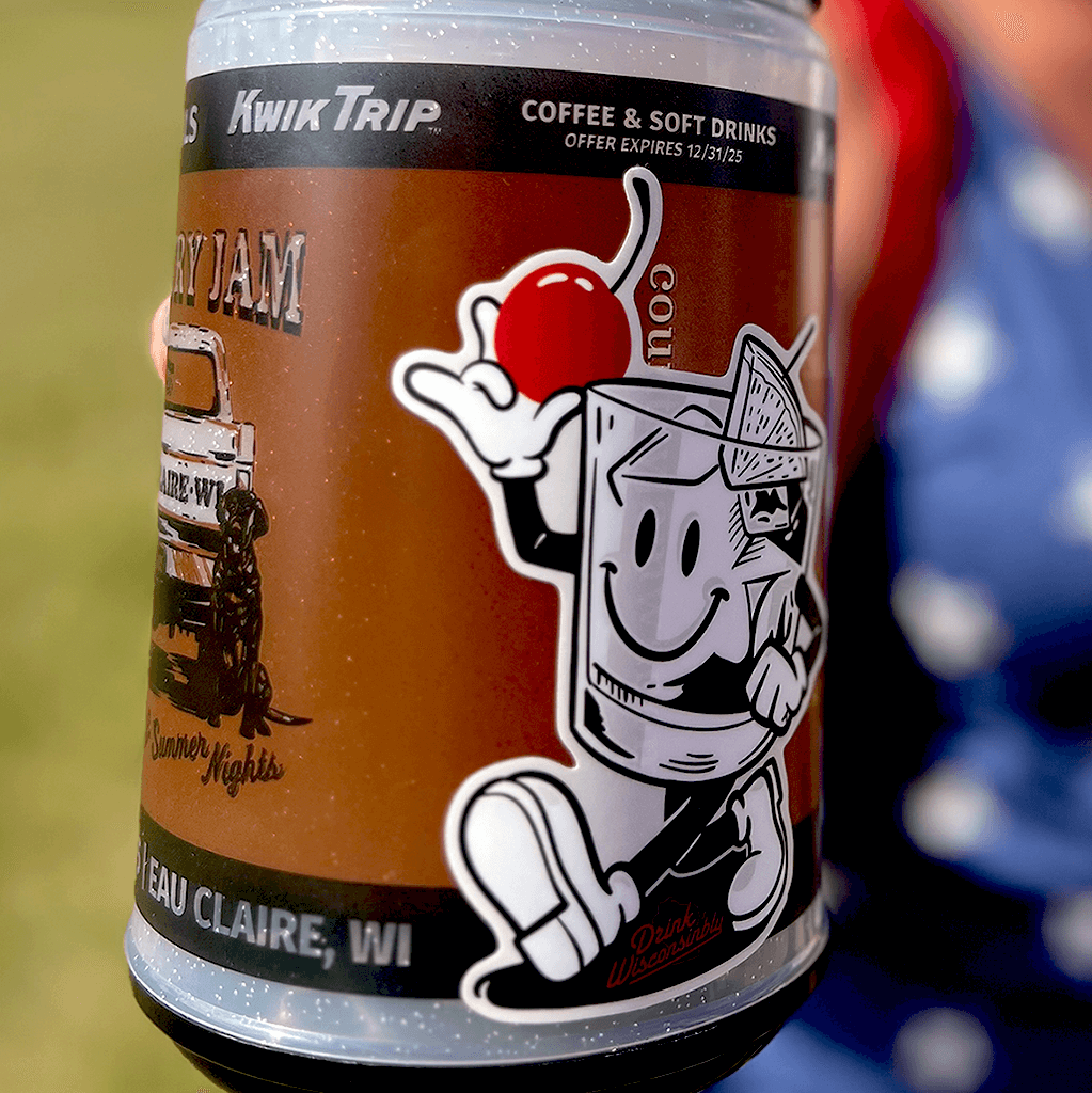 Drink Wisconsinbly Happy Old Fashioned White Sticker
