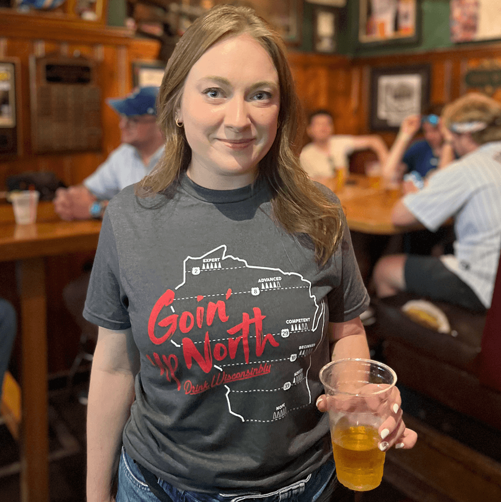 Goin' Up North Unisex Black T-Shirt