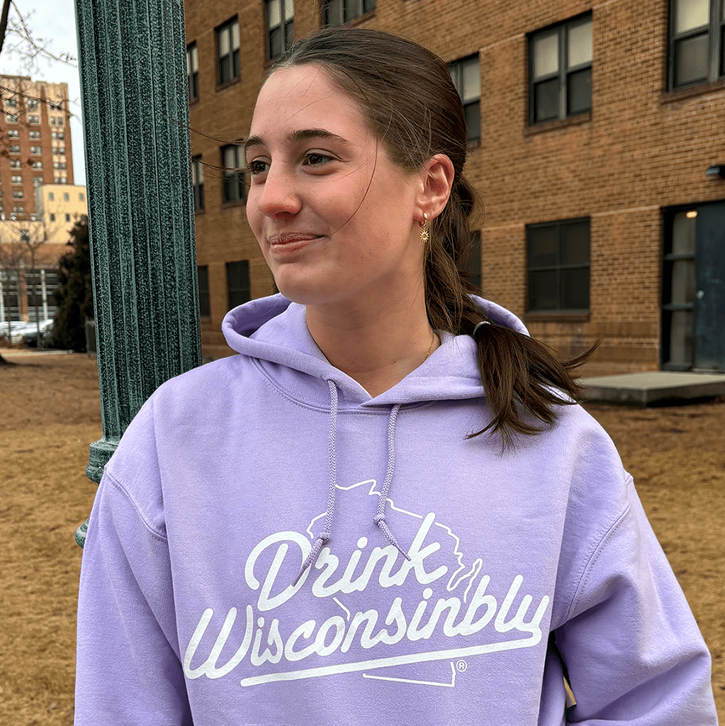 Drink Wisconsinbly Unisex Orchid Hoodie