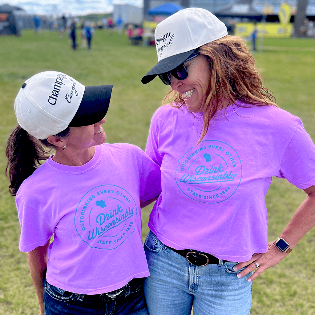 Women's Neon Violet Boxy Outdrinking T-Shirts