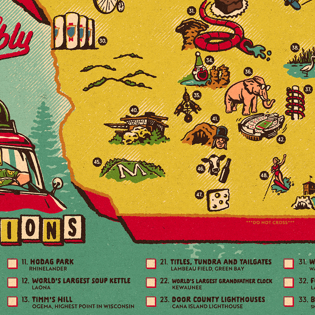 Road Trip Wisconsinbly Poster Art