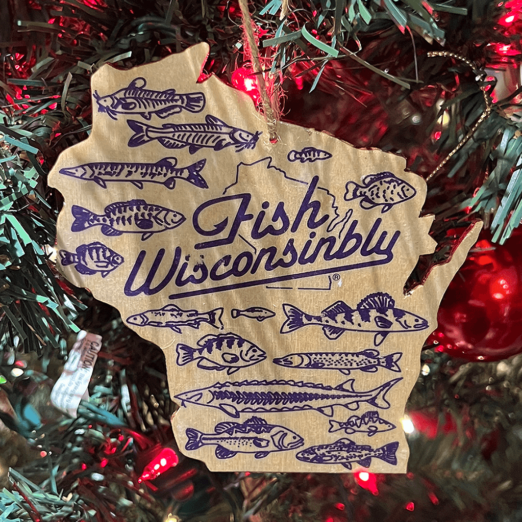Fish Wisconsinbly Christmas Tree Ornament
