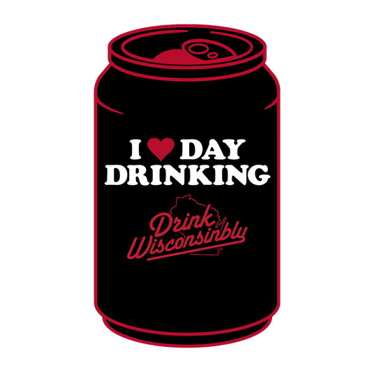 I Love Day Drinking Vinyl Can Sticker
