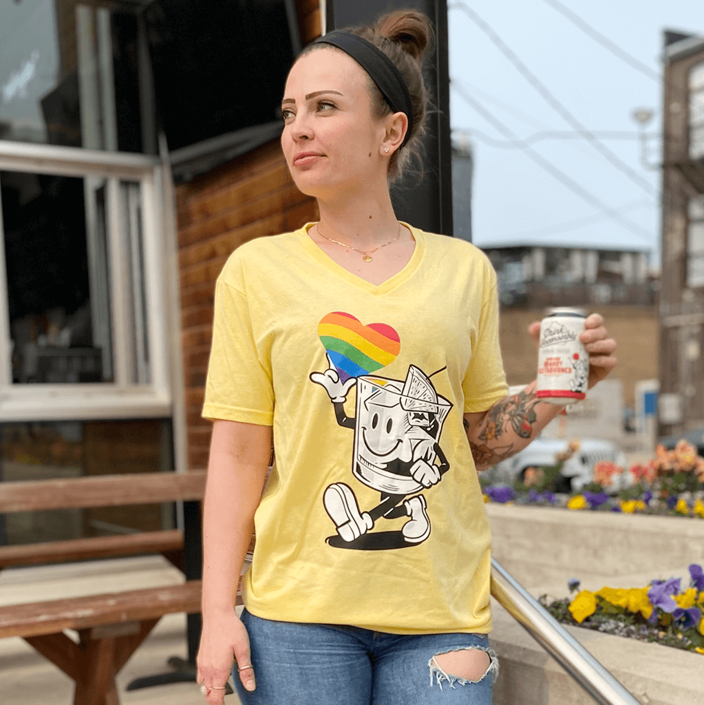 Drink Wisconsinbly Happy Pride Heart T-Shirt