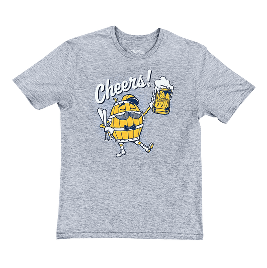 Cheers Thirston Milwaukee Baseball Grey T-Shirt