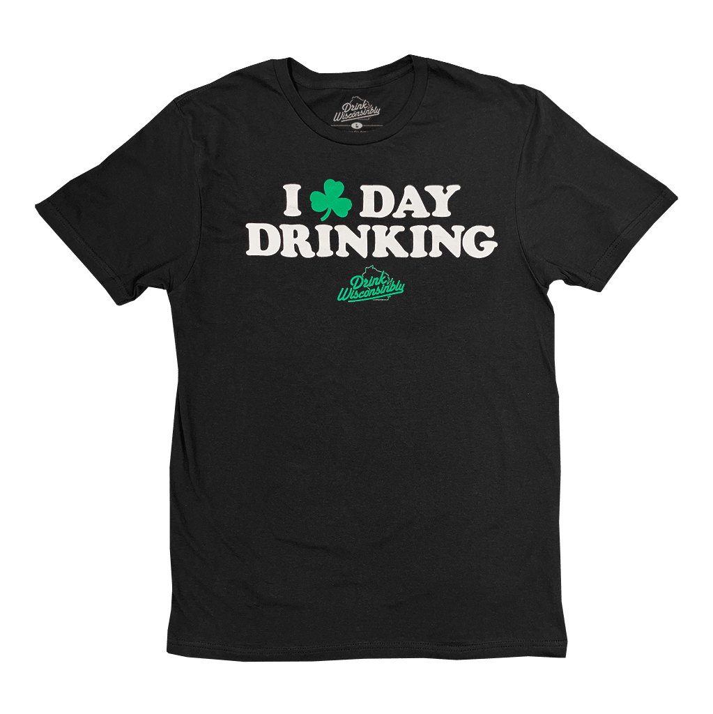 Drink Wisconsinbly St Patrick's Day I Love Shamrock Day Drinking T-Shirt