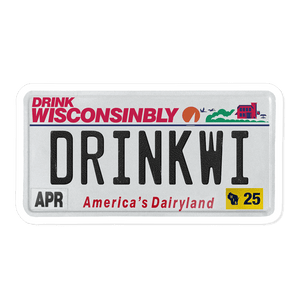 Drink Wisconsinbly License Plate Magnet