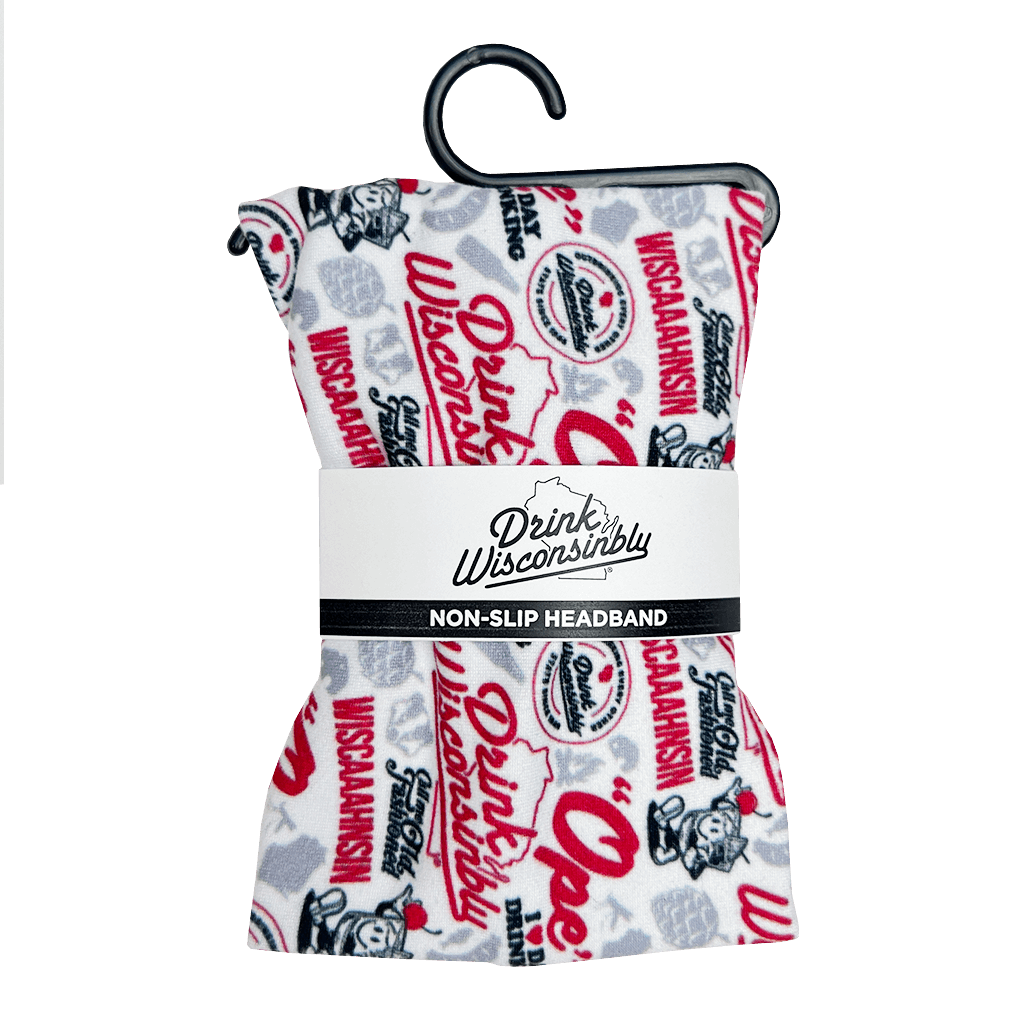 Drink Wisconsinbly Non-slip Pattern Headband