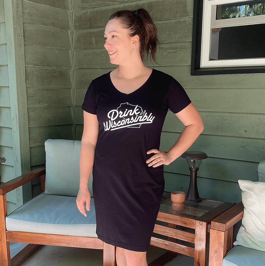 Women's Cotton V-Neck Dress