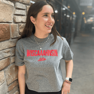 Drink Wisconsinbly Women's Grey Boxy T Shirt