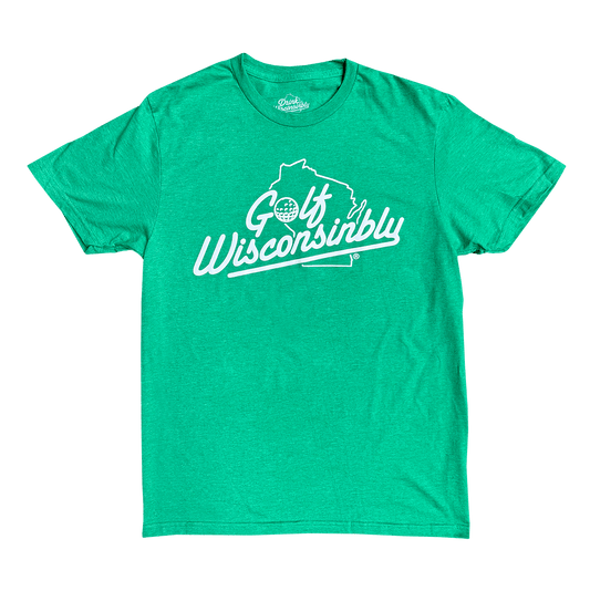 Golf Wisconsinbly Heather Green T-Shirt