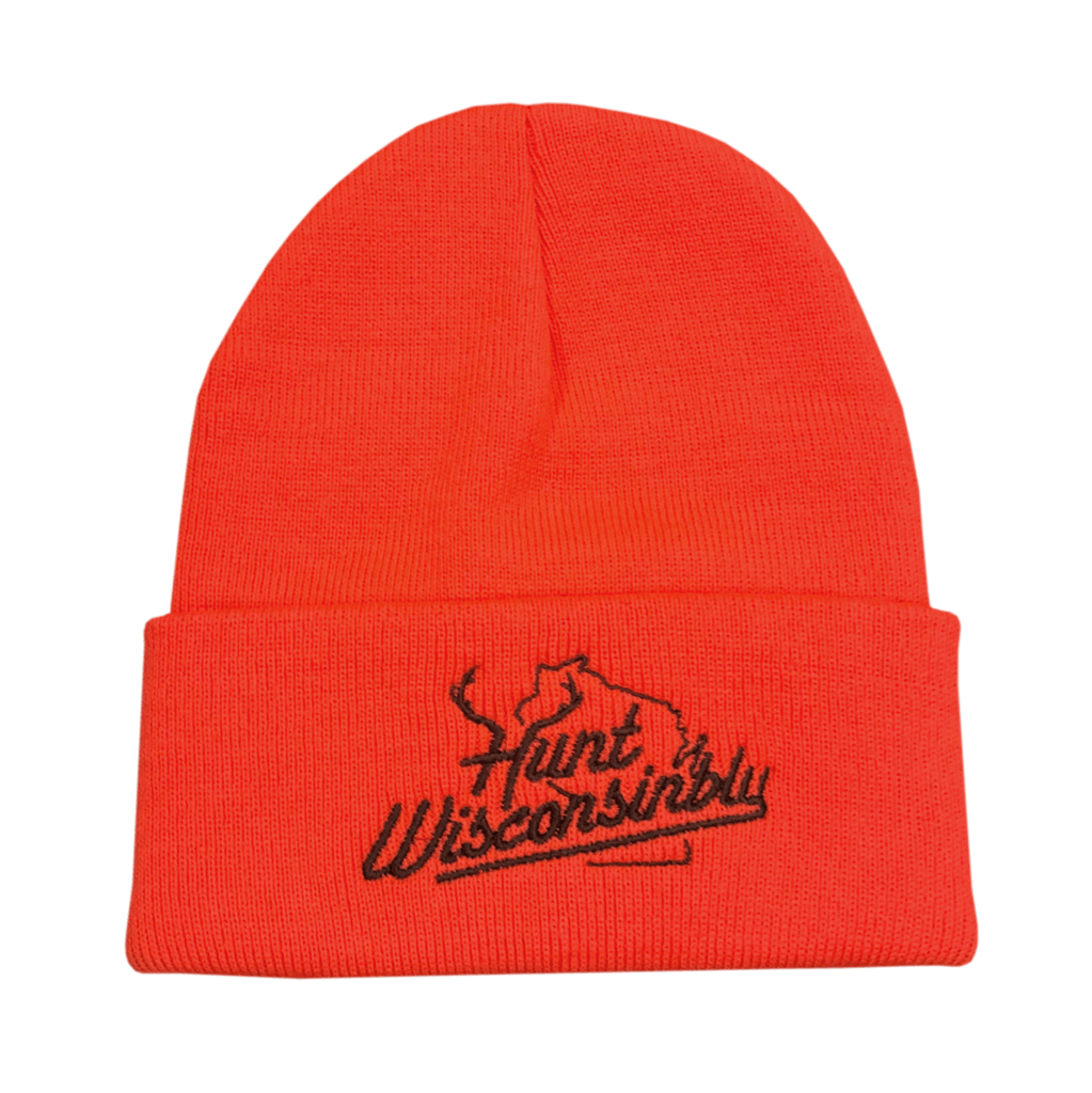 Hunt Wisconsinbly Hunter Orange Knit Hat