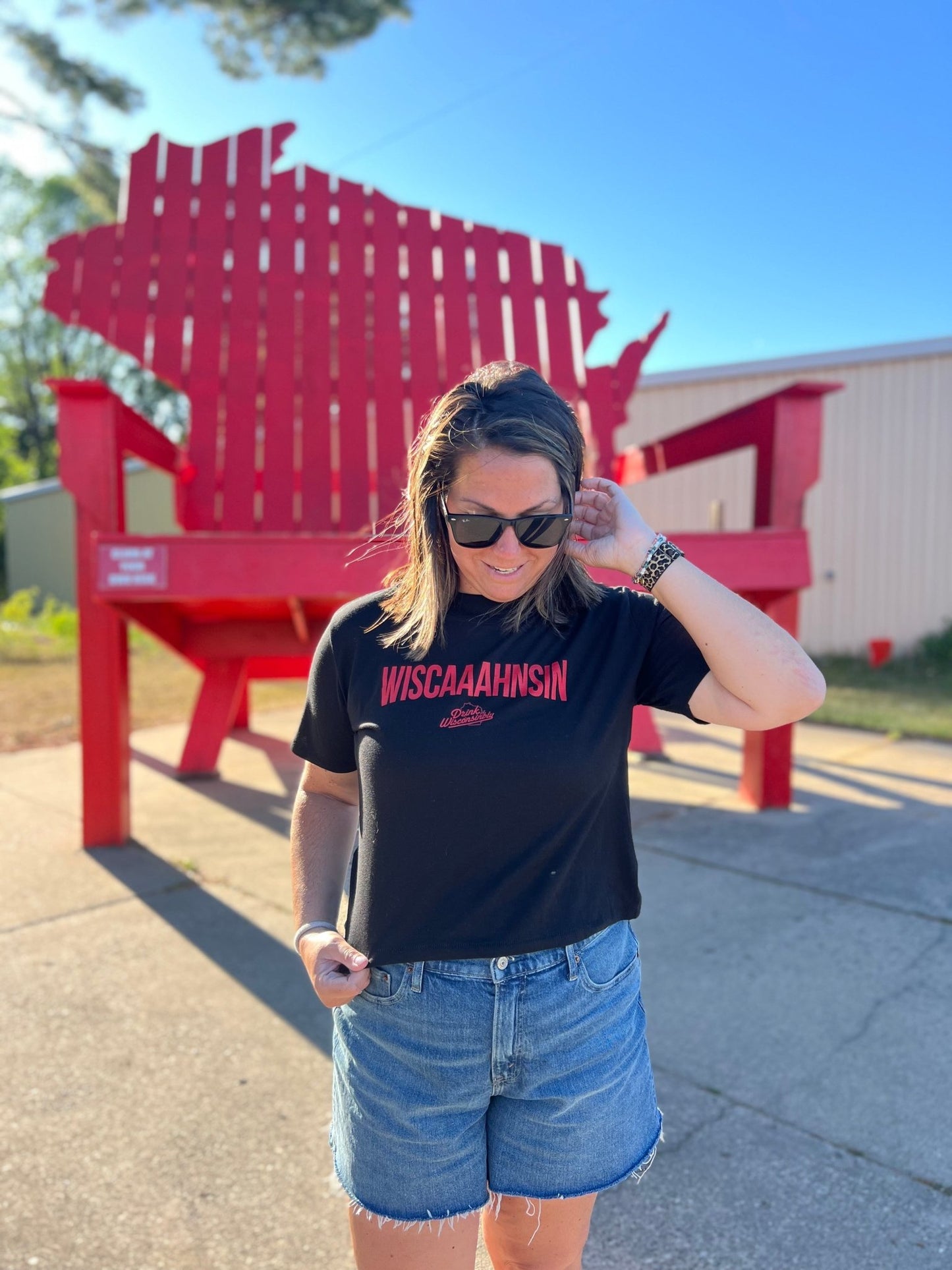 Women's Boxy "Wiscaaahnsin" T-Shirt