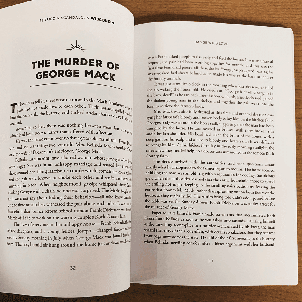 Storied & Scandalous Mischief Wisconsin Book