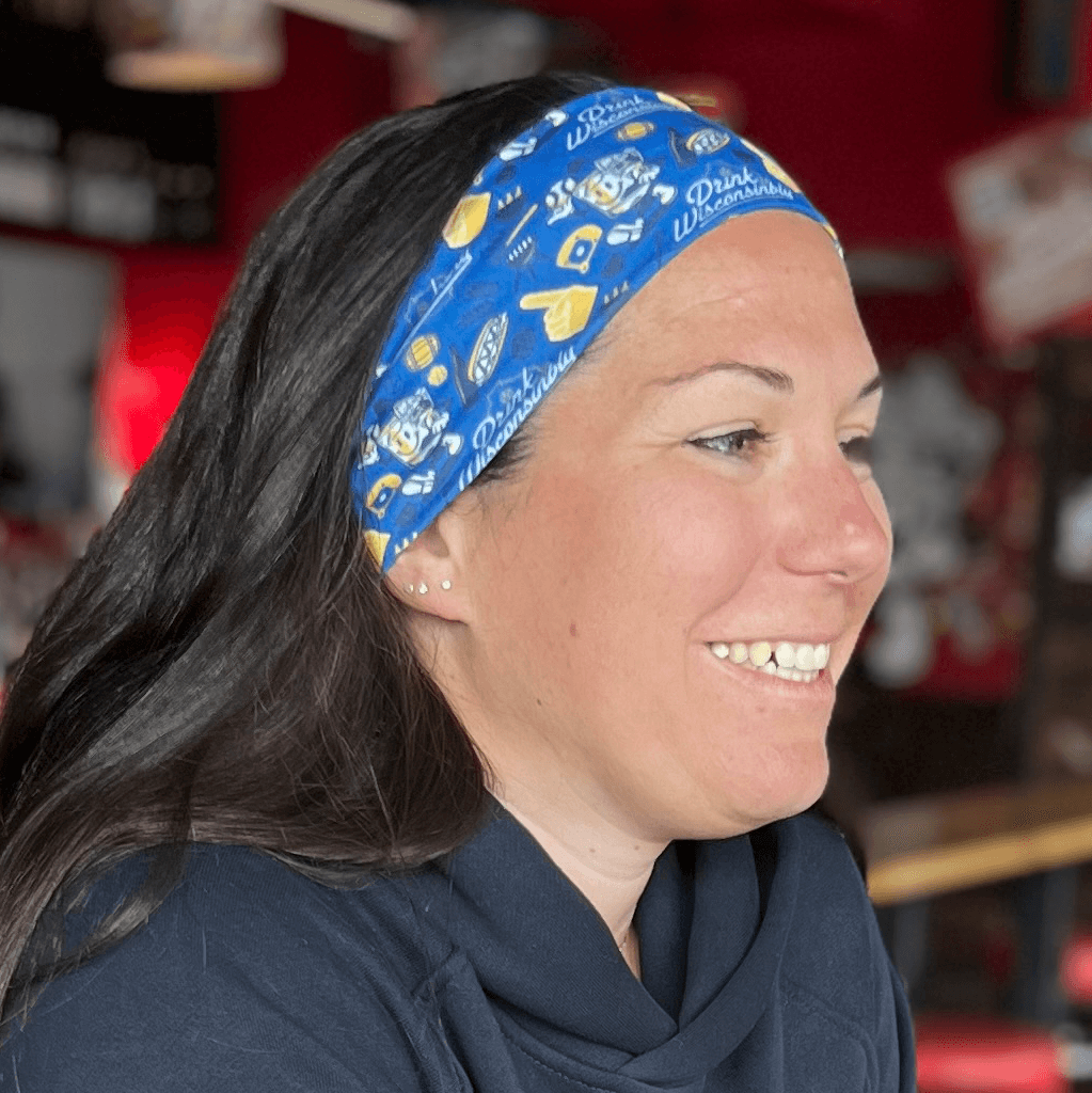 Milwaukee Baseball Pattern Women's Headband