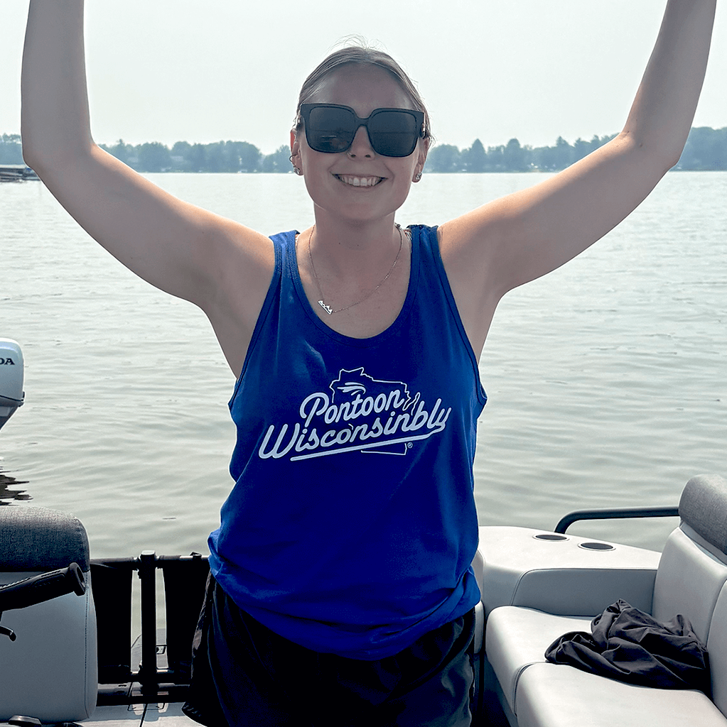 Pontoon Wisconsinbly Blue Unisex Tank Top