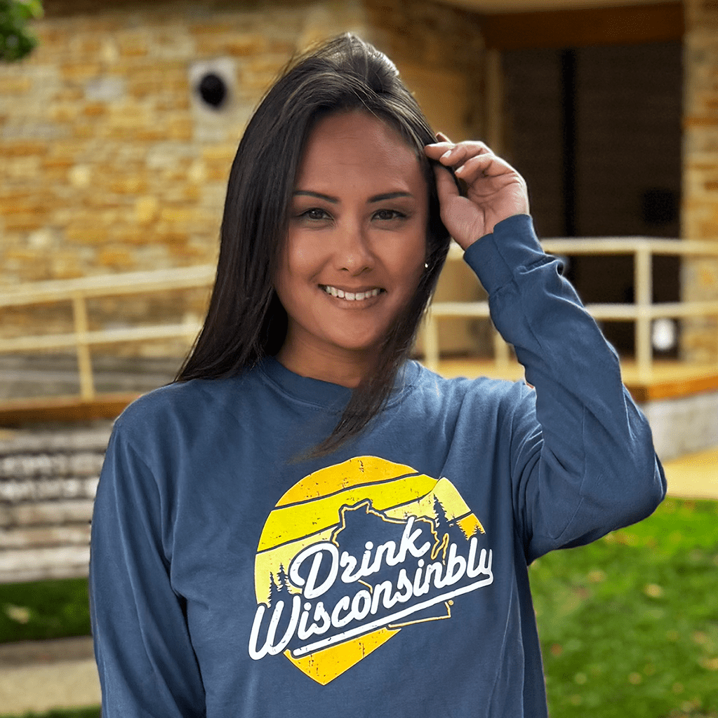 Drink Wisconsinbly Sunset Long Sleeve T Shirt