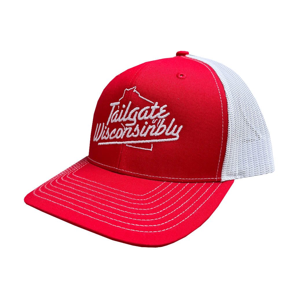 Tailgate Wisconsinbly Red & White Trucker Hat