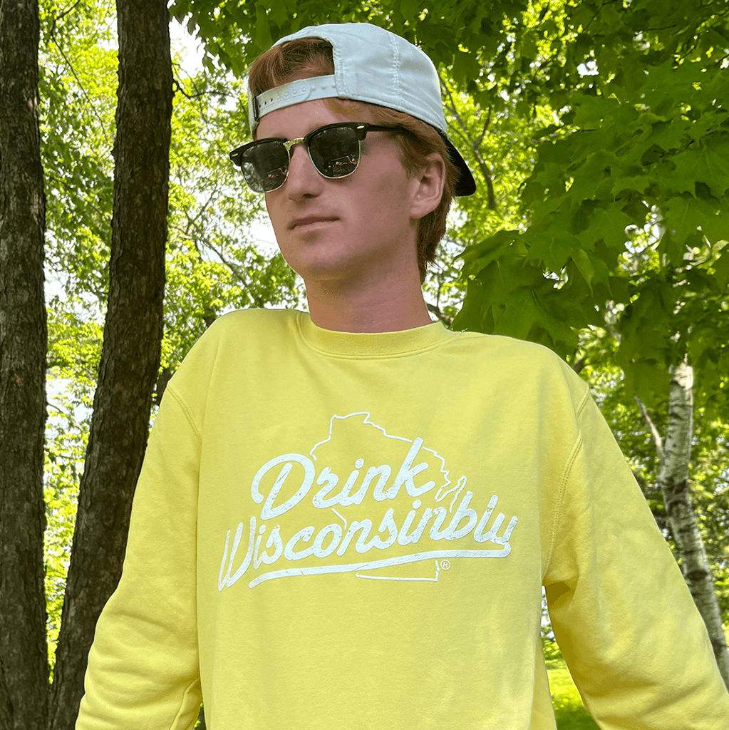 Yellow Pigment-Dyed Unisex Crewneck