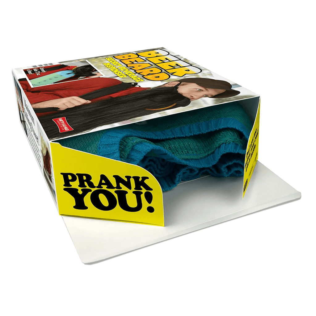 Prank Gift Box Beer Beard Open