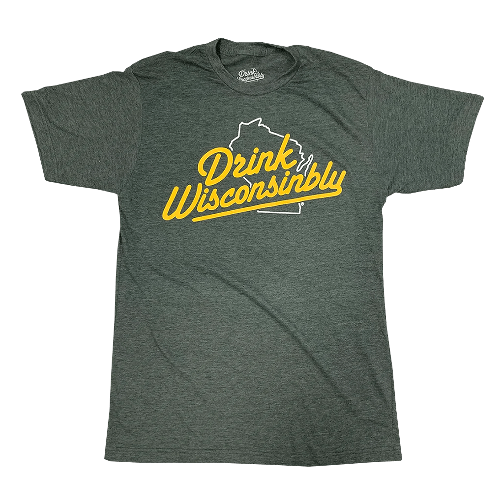 Green & Gold Football Gift Box w/ 2 T-Shirts