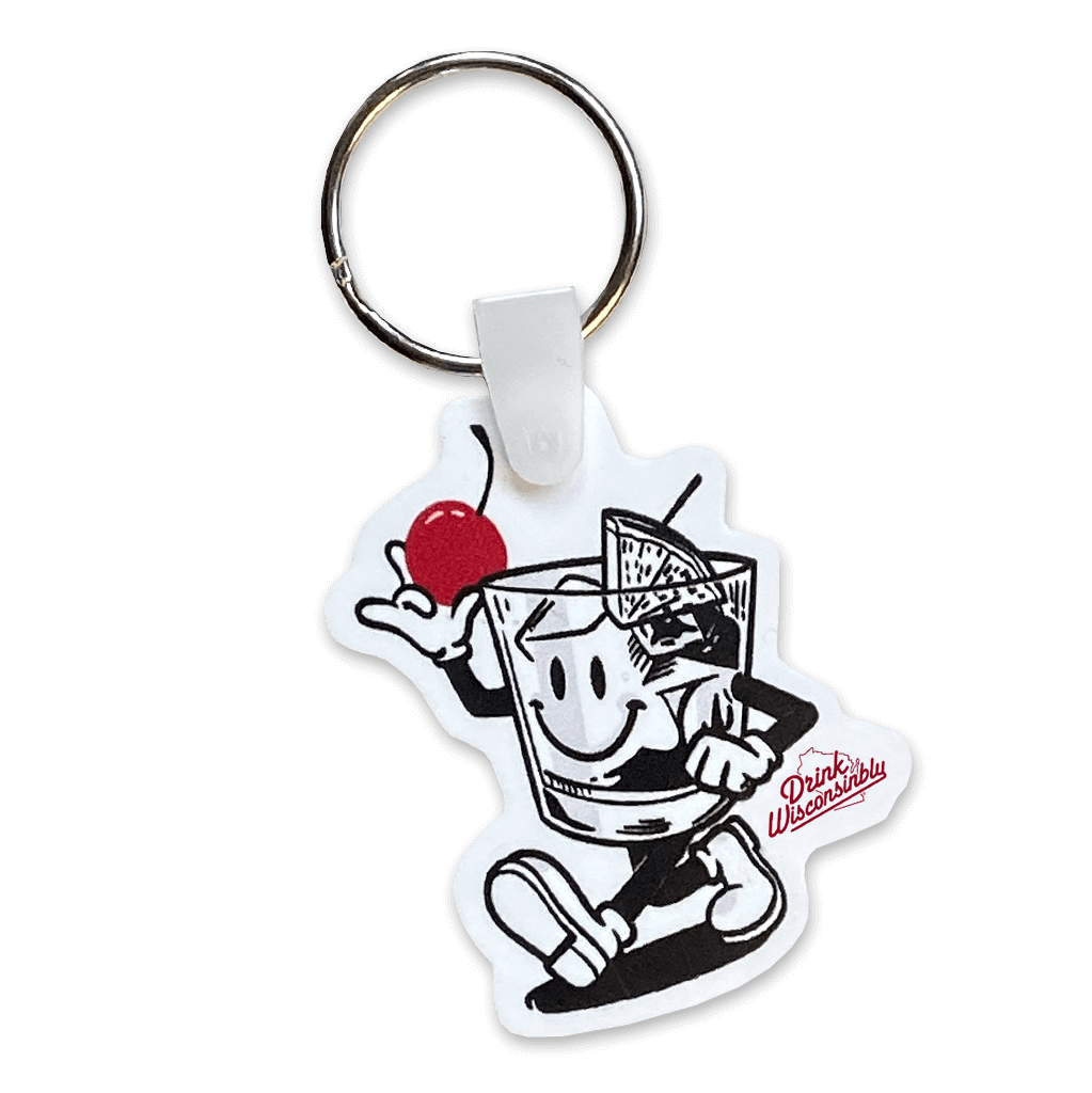 "Happy Old Fashioned" Keychain