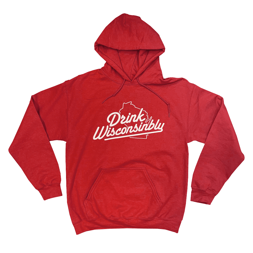 Drink Wisconsinbly Classic Red Hoodie