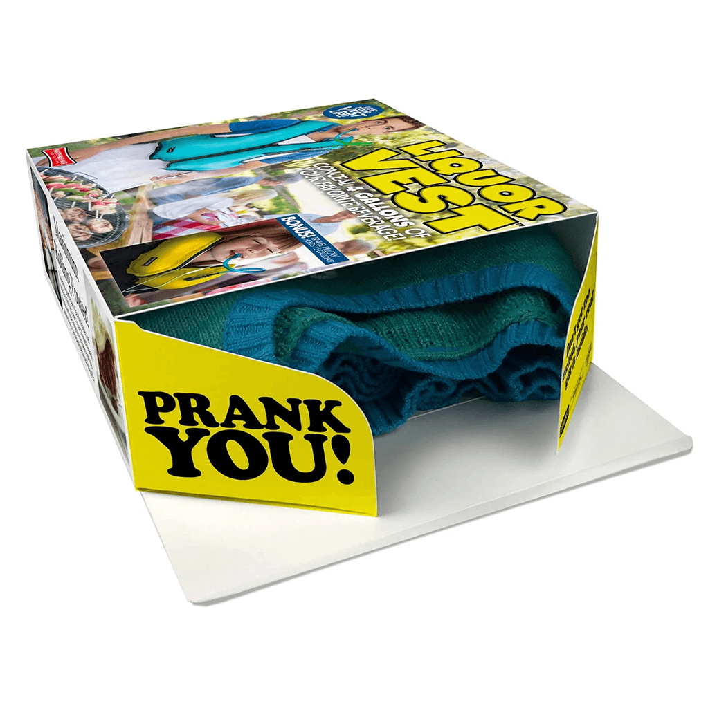 Drink Wisconsinbly Prank Gift Box Liquor Vest Open