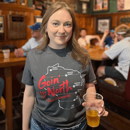 Goin' Up North Unisex Black T-Shirt