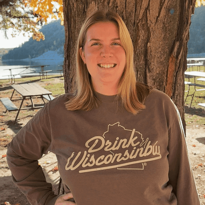 Drink Wisconsinbly Brown Unisex Espresso Long Sleeve