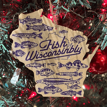 Fish Wisconsinbly Christmas Tree Ornament