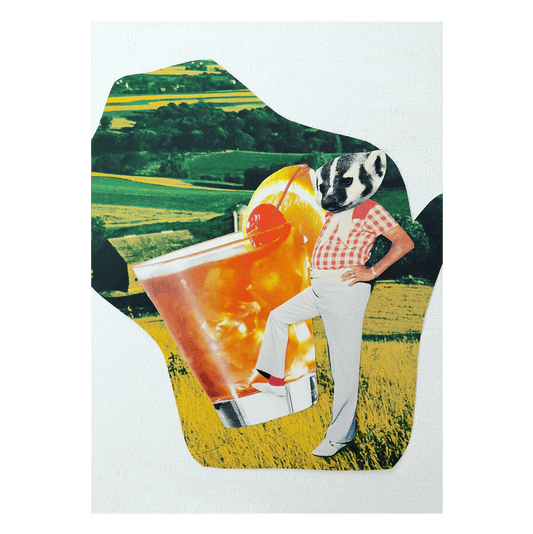 Drink Wisconsinbly Old Fashioned Badger Greeting Card