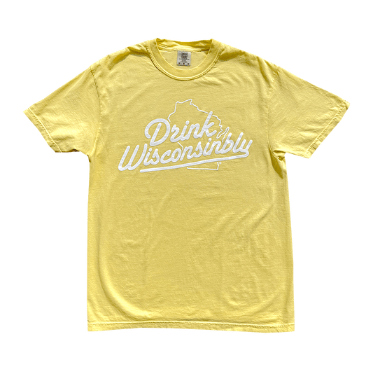 Drink Wisconsinbly Banana Yellow T-Shirt