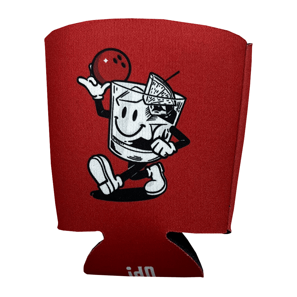 Red Bowl Wisconsinbly Happy Coozie