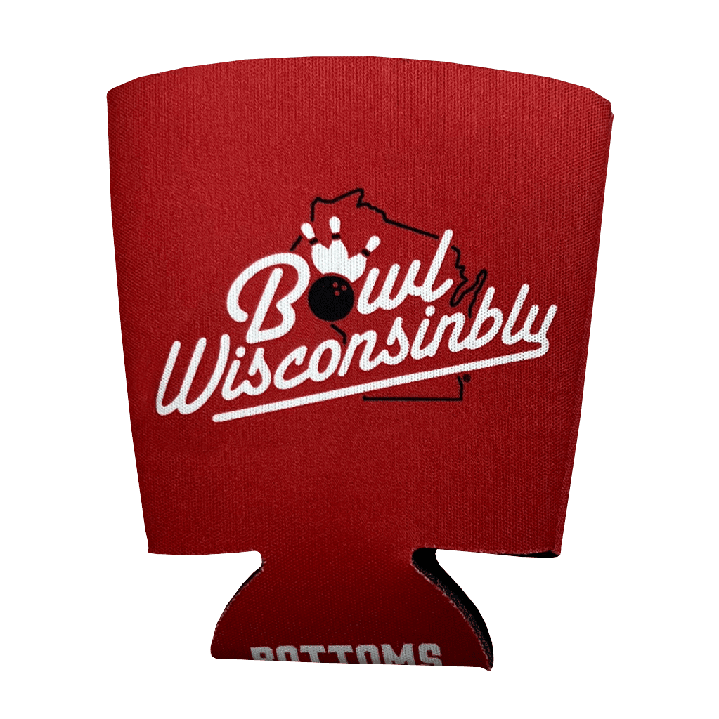 Red Bowl Wisconsinbly Coozie