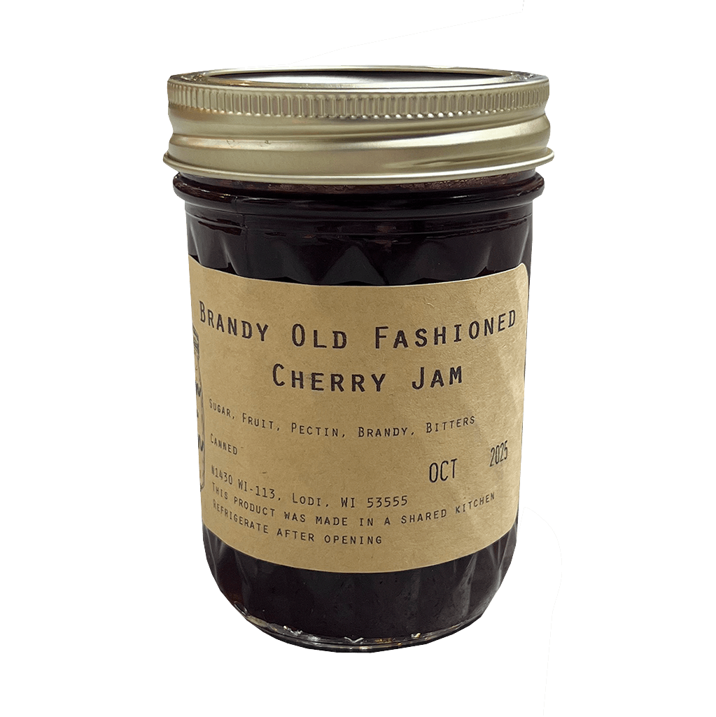 Brandy Old Fashioned Cherry Jam Jar