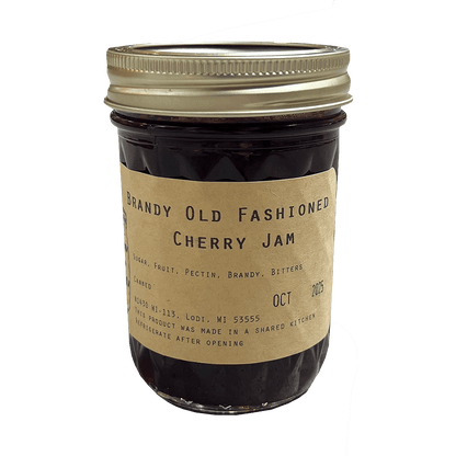 Brandy Old Fashioned Cherry Jam Jar