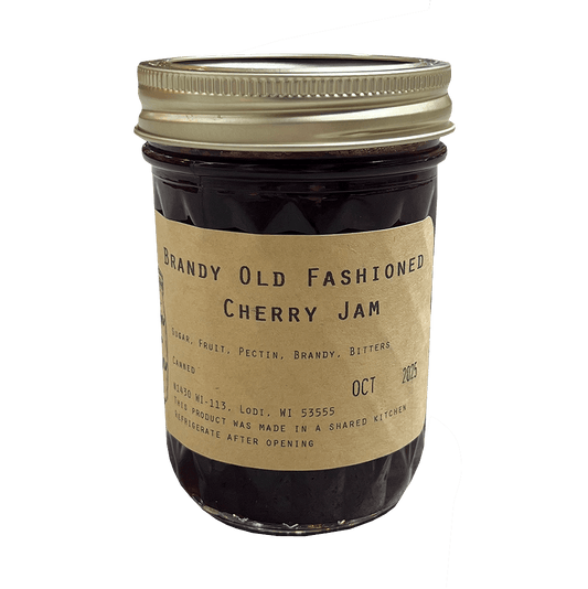 Brandy Old Fashioned Cherry Jam Jar