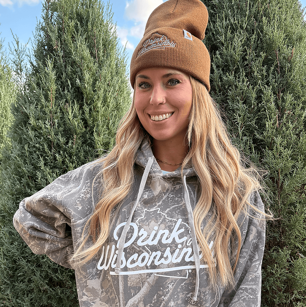 Drink Wisconsinbly Deadwood Camo Hoodie