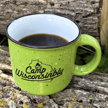 Camp Wisconsinbly Green Coffee Mug