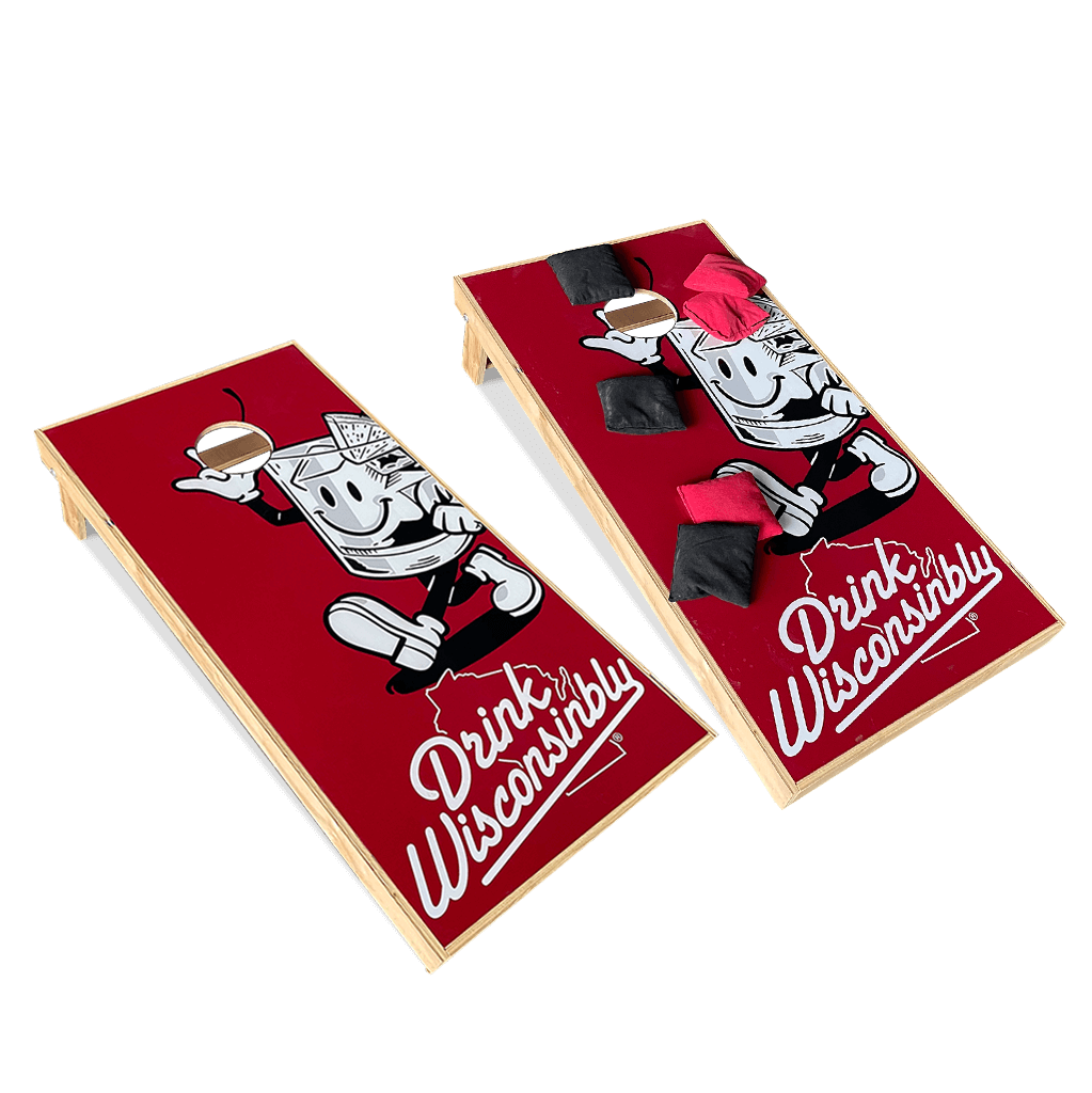 Drink Wisconsinbly Happy Cornhole Boards