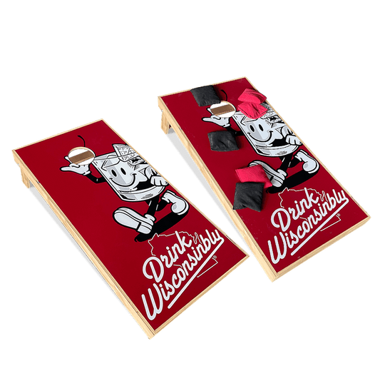 Drink Wisconsinbly Happy Cornhole Boards