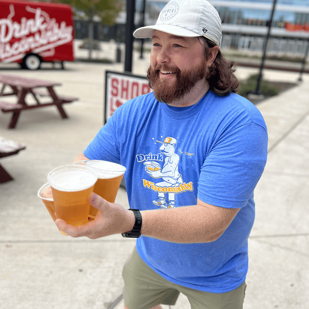 Milwaukee County Stadium Two-Fisted Slopper T-Shirt