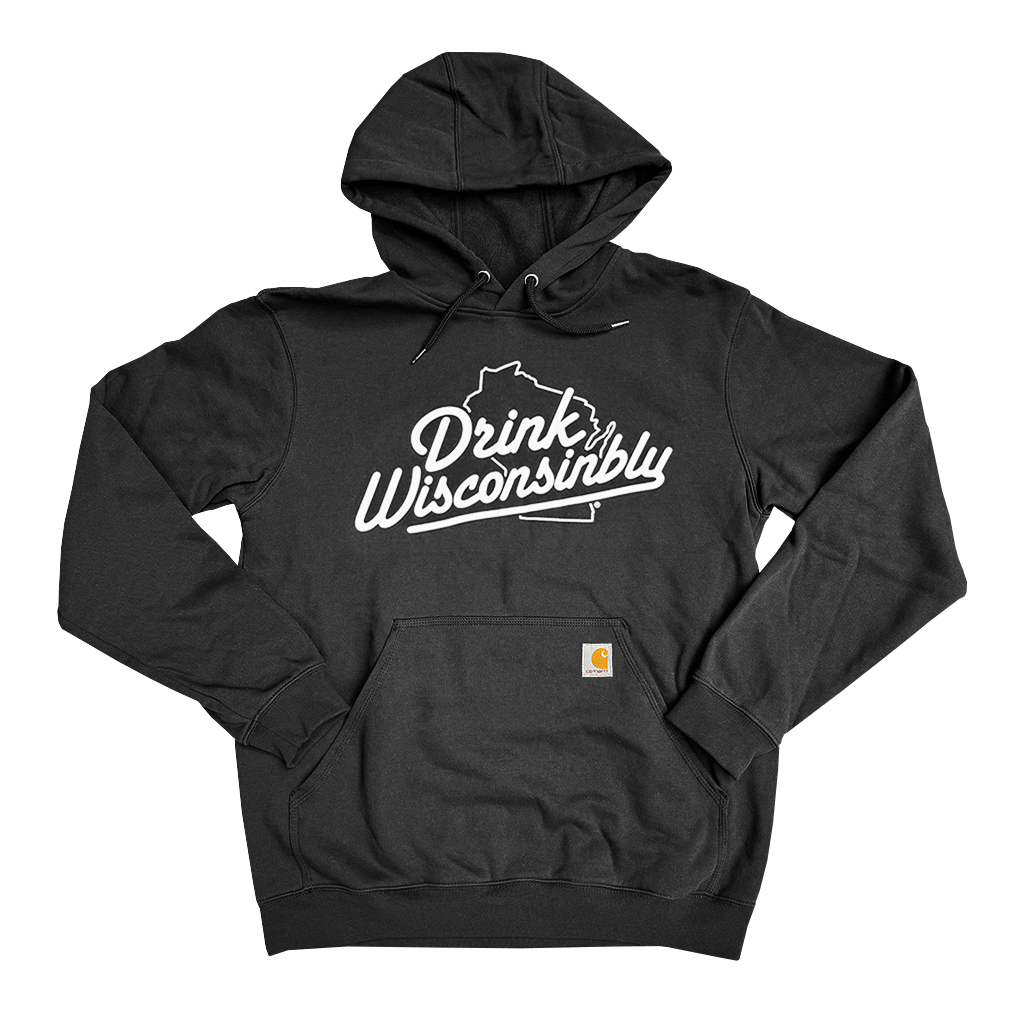 Drink Wisconsinbly Carhartt® Black Hoodie