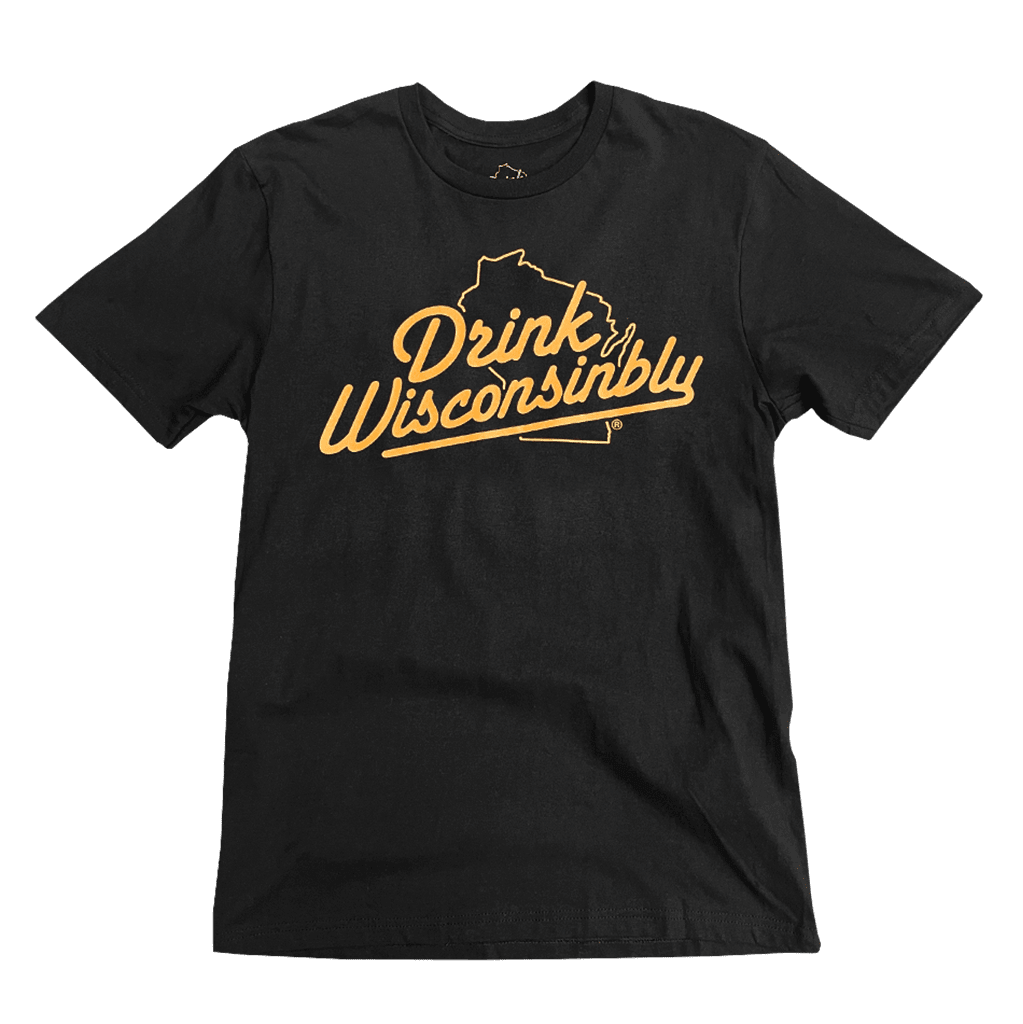 Drink Wisconsinbly Orange Logo T-Shirt