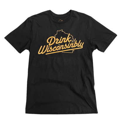 Drink Wisconsinbly Orange Logo T-Shirt