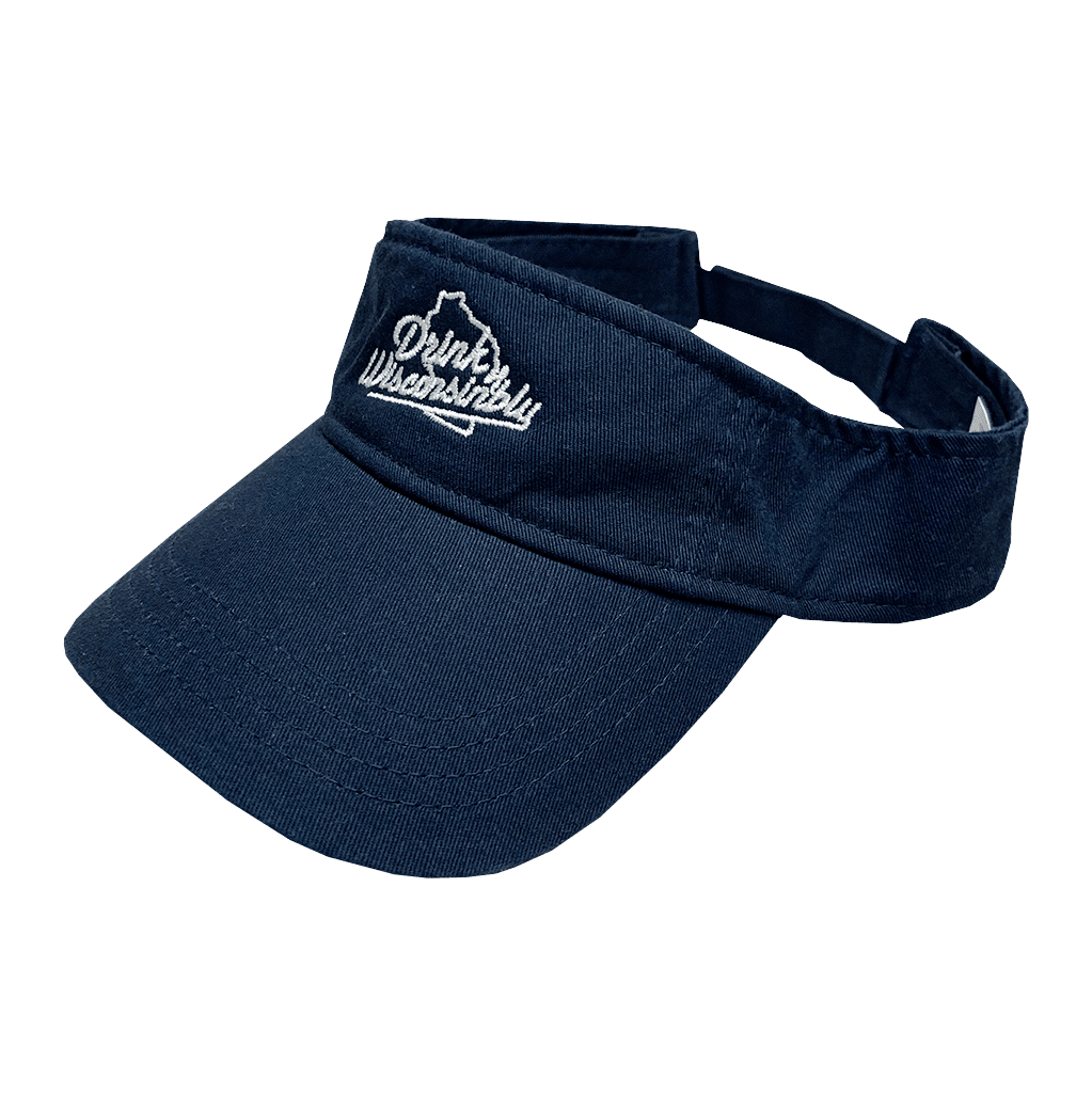 Navy Visor - Drink Wisconsinbly Navy Visor - Drink Wisconsinbly