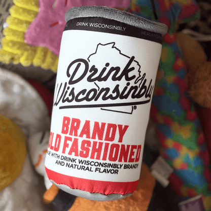 Drink Wisconsinbly Brandy Old Fashioned Plush Doggy Toy